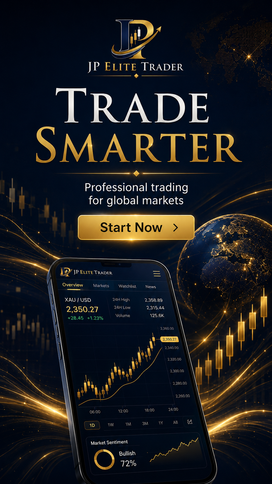 JP Elite Trader mobile app